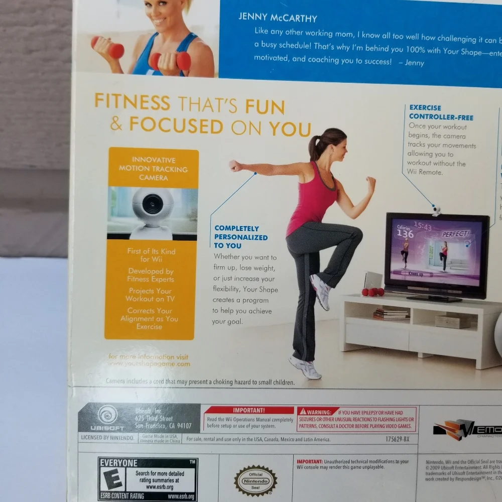 YOUR SHAPE W/CAMERA JENNY For Nintendo WII Brand New Sealed